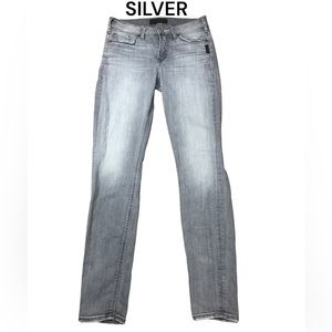 SILVER gray Mazy skinny jeans